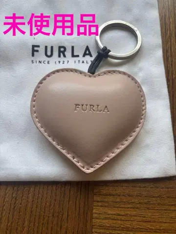 [ 미사용품 ] FURLA 까멜리아 하트 키링