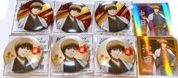 은혼 오키타 소고 동백꽃 홀로그램 캔뱃지 특전 홀로그램 스티커