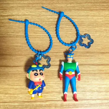 짱구는 못말려(크레용 신짱) 액션 가면 러버 마스코트 키링 스트랩