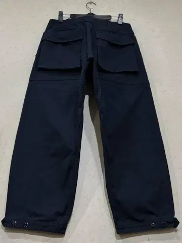 사사프라스 워크 덕 캠퍼스 크롭 팬츠 네이비 일본제 L