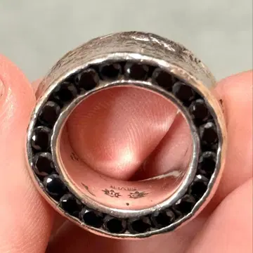 e.m. SILVER925 블랙 지르코니아 반지