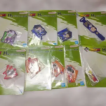 제일복권 드래곤볼 다이마 H상 러버 모듬 6종 9개 세트 미사용