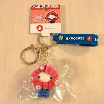 [레어품!] 키티 x 미야쿠미야쿠 입체 마스코트 플로키 스트랩