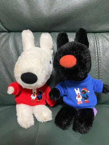 레트로 2007 리사와 가스파르 봉제 인형 마스코트 페어