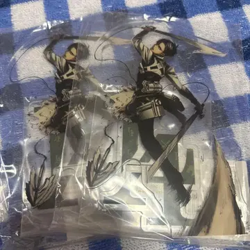 진격의 거인 리바이 온라인 전시회 한정판 아크릴 스탠드 원작 그림