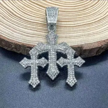 십자가 크로스 블링블링 펜던트 탑 s925 b-boy 아발란치