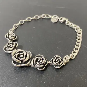 팔찌 실버 925 체인 키헤이 로즈 실버 빈티지