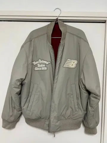 New Balance 자켓 M 그레이 버건디