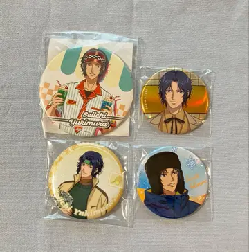 [ 테니스의 왕자님 ] 유키무라 세이이치 캔뱃지 4개