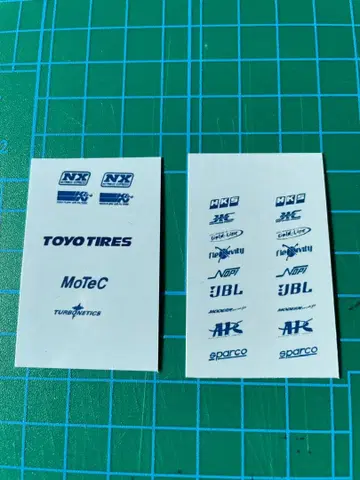 와일드 스피드 2 브라이언 GTR 스폰서 데칼 1대분 세트