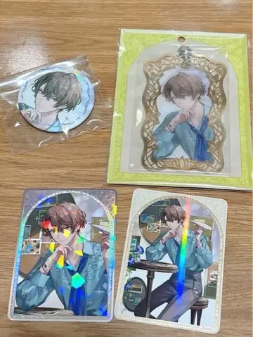 니지산지 카가미 하야토 ART 컬렉션 캔뱃지 메탈 카드 폴라로이드