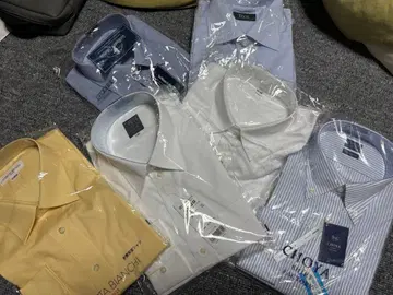 와이셔츠 CHOYA 스트라이프 긴팔 등 M-L, 7점