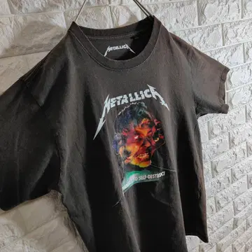 밴드 구제 메탈리카 T셔츠 HARDWIRED - 반팔 L 블랙