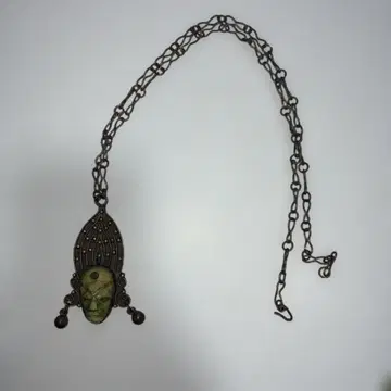 앤티크 목걸이 에스닉 마스크 모티브 70s~80s