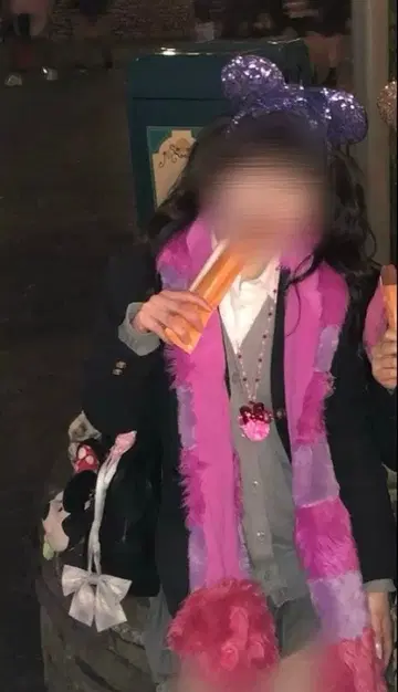 체셔캣 머플러 캡 디즈니