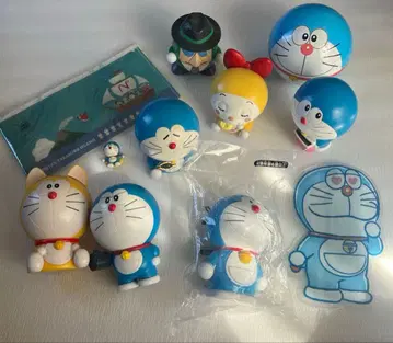 도라에몽 굿즈 세트 가챠가챠 미니 클리어 케이스 도라에몽 뱅크