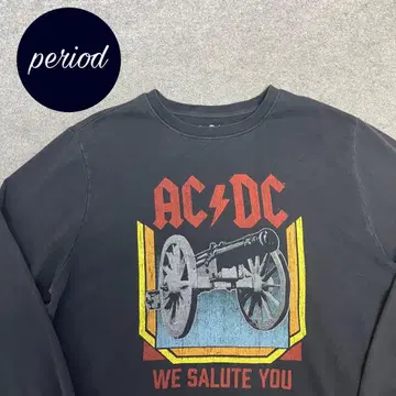 P3101 ACDC 그래픽 프린트 밴딩 맨투맨