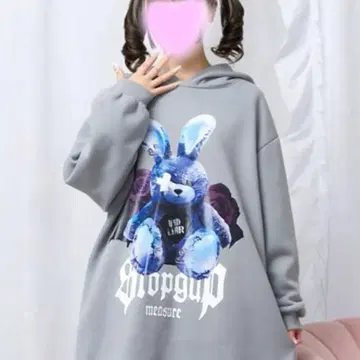 GOTHIC 토끼 귀 후드티 L 지뢰계