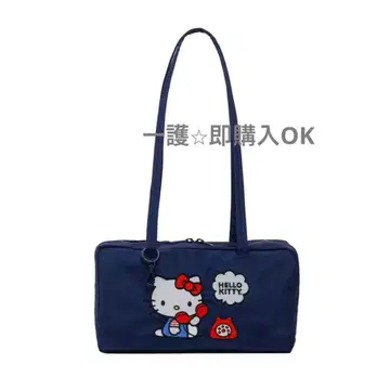 BAGGU HELLO KITTY 핸드백 네이비