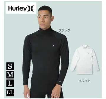 Hurley 남성용 골프웨어 방한 보온 와플 이너 모크넥 긴팔