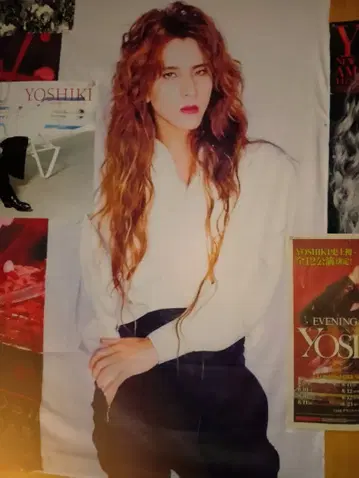 YOSHIKI 대형 패브릭 소재 포스터 풀컬러 인쇄