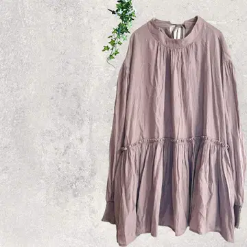 1612 벌룬 슬리브 블라우스 개더 블라우스 드레이프감 원단 레이온