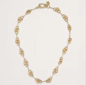 Banana Republic 더블 링 체인 골드 목걸이 키시 유타