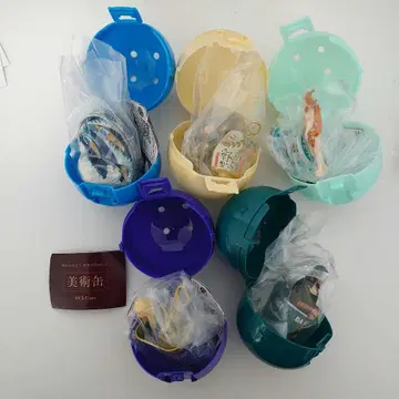 가챠 팬더의 구멍 미술 캔 전 5종 컴프 세트