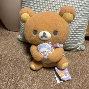 리락쿠마 하늘의 빙글솜사탕 봉제인형 리락쿠마 봉제인형 택 포함