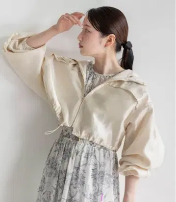 란다 집업 블루종 베이지