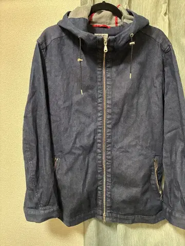 DRESSTERIOR 라이트 온스 데님 집업 후드티