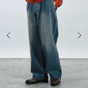 BAYFLOW RED KAP 별주 데님 와이드 팬츠