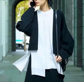 엔폴드 더블 페이스 가디건