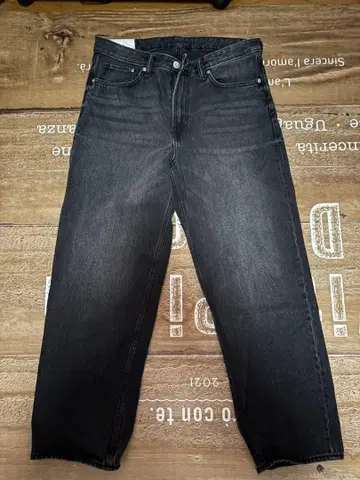 H&M LOOSE AMPLE 데님 32/30 다크 그레이