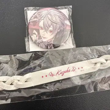 니지산지 ChroNoiR 쿠츠하 캡슐 토이 캔뱃지 팔찌