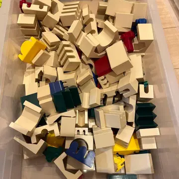 쌓기 블록 도시 블록 완구 놀이 매트 없음