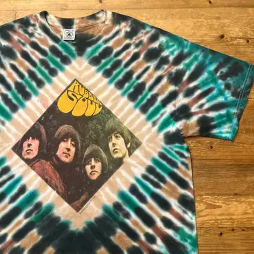 90s BEATLES 비틀즈 Rubber Soul 타이다이 T셔츠