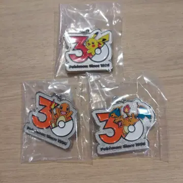 포켓몬 30주년 메탈 참 마스코트 피카츄 파이리 리자몽