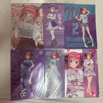 5등분의 신부 나카노 니노 클리어 파일 책받침 세트