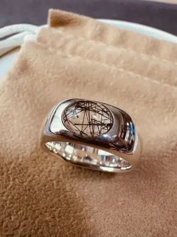 코코슈닉 블랙 루틸 실버 925 반지