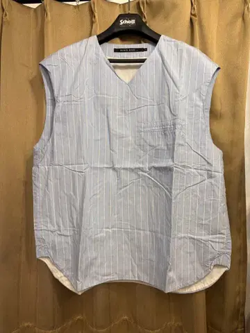 NIKO AND - 스트라이프 슬리브리스 셔츠