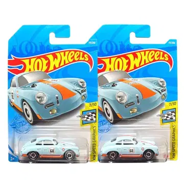 핫휠 포르쉐 356 아웃로 스피드 그래픽 2대 세트