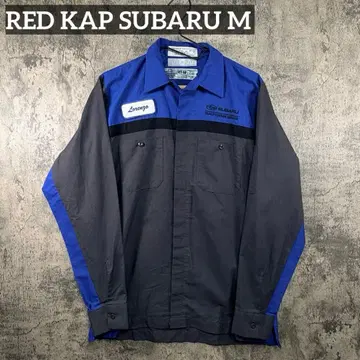 RED KAP SUBARU 워크 셔츠 기업 로고 M 스바루 아메카지