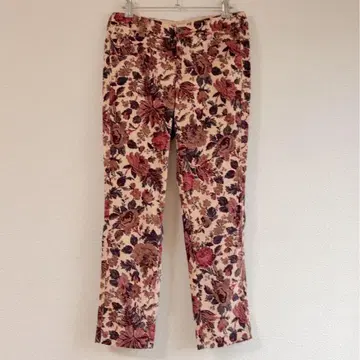 SCENE DEUX 꽃무늬 스트레치 팬츠 M(9) 도쿄 스타일