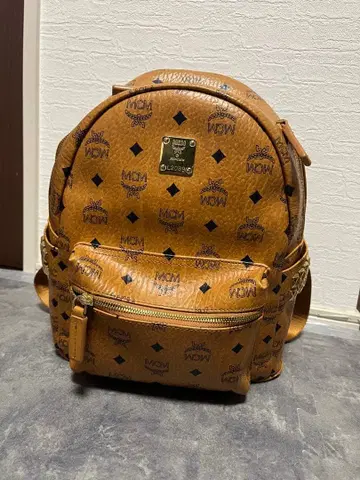 MCM 로고 프린트 백팩