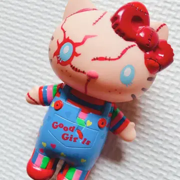 [미사용에 가까움] 헬로키티 피규어 차키 USJ 산리오 키티