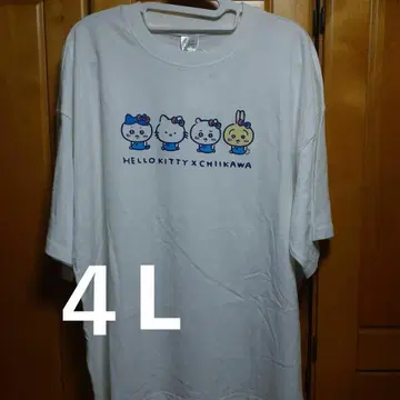 치이카와 (먼작귀) 아베일 산리오 T셔츠 키티 4L