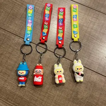 코카콜라 아크릴 키링 4개 세트