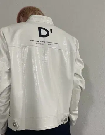 DTHEREAL 악어 엠보싱 가죽 자켓 개성파 스트릿 자켓