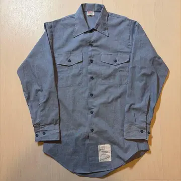 70s US NAVY 네이비 샴브레이 셔츠
